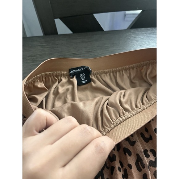 Animal Prints MIDI Skirt Size Small Sincerely Jules Elastic Waist Pull On Boho - Picture 4 of 6